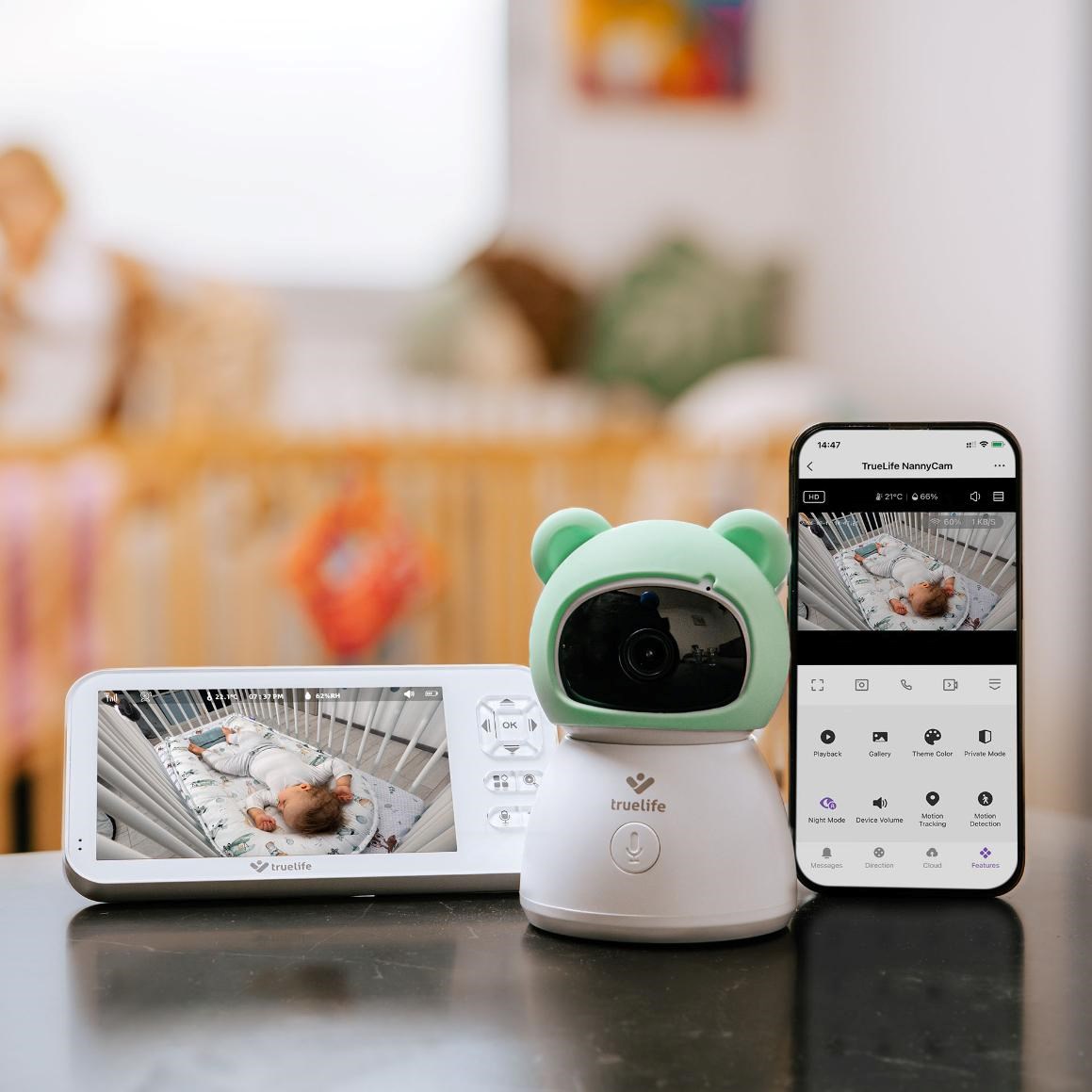 TrueLife NannyCam R6 Dual Smart - digitální video chůvička9 