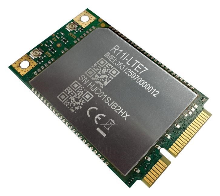 MikroTik R11e-LTE7, miniPCIe CAT7 LTE karta
