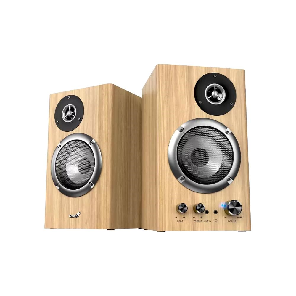 GENIUS Reproduktor SP-HF1812BT,  BT,  3.5mm jack,  50W,  světlé dřevo5 