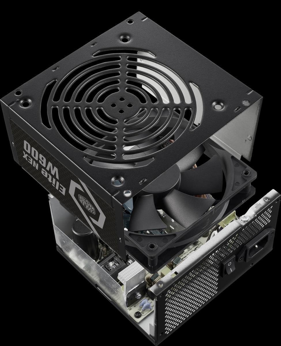 Cooler Master zdroj Elite NEX 600W 230V,  120mm,  80+ White,  Mesh (opletené kabely)2 