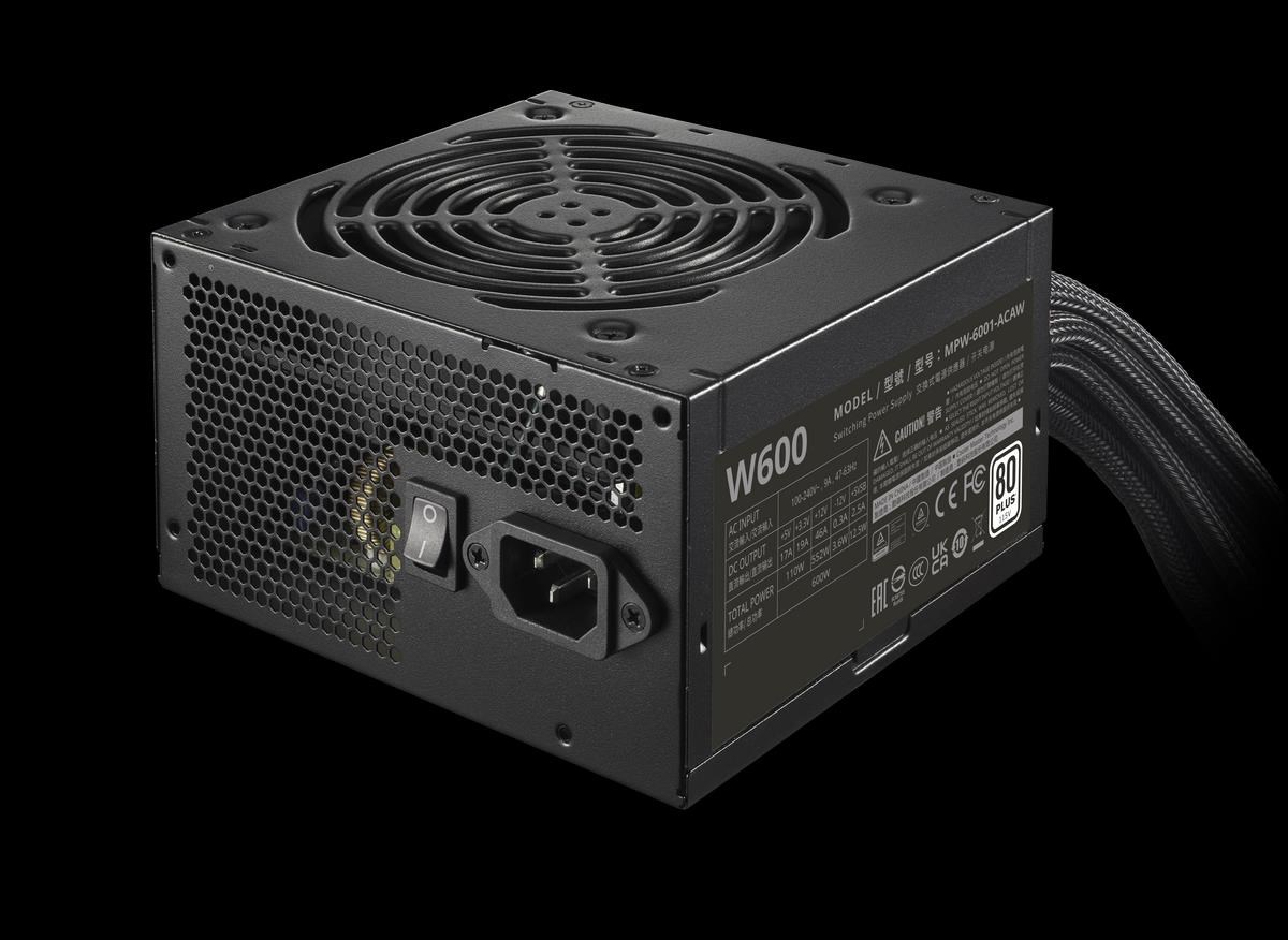 Cooler Master zdroj Elite NEX 600W 230V,  120mm,  80+ White,  Mesh (opletené kabely)4 