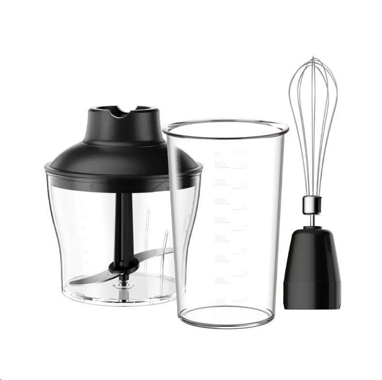 Orava multifunkční ruční mixér 3 v 1,  1200 W,  0.6 l nádoba,  75 dB,  2 rychlosti,  černá0 