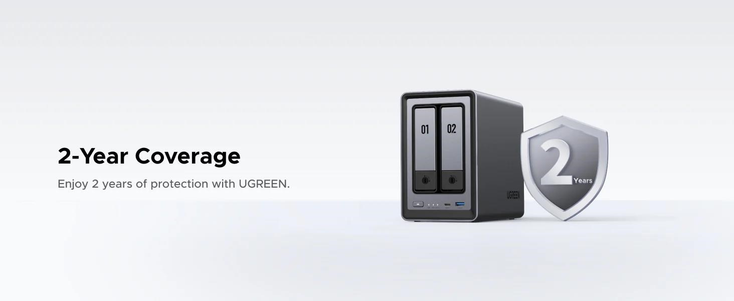 UGREEN NASync DXP2800 (4C/ IntelN100/ 3, 4GHz/ 8GBRAM/ 2xSATA/ 2xM.2/ 1x2, 5GbE/ 2xUSB2.0/ 2xUSB3.2/ 1xUSB-C/ HDMI)3 