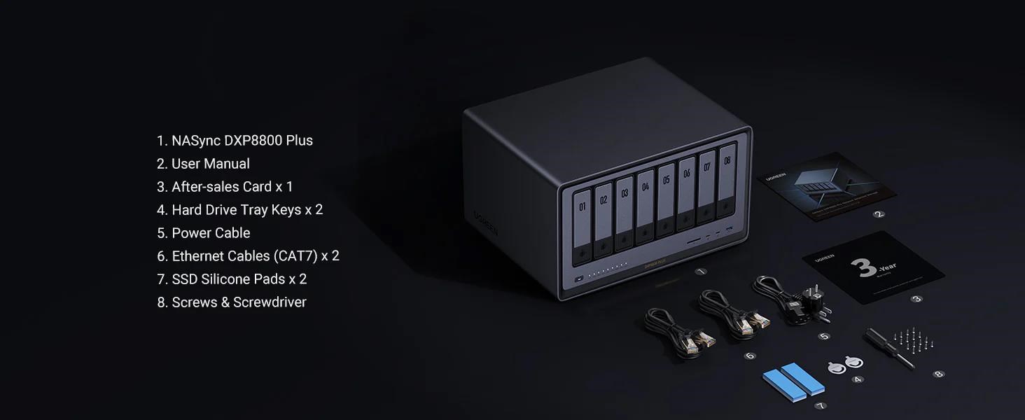 UGREEN NASync DXP8800 Plus (10C/ i5-1235U/ 4, 4GHz/ 8GBRAM/ 8xSATA/ 2xM.2/ 2x10GbE/ 1xPCIe/ 2xTB/ 2xUSB2.0/ 2xUSB3.2/ HDMI/ SD)5 