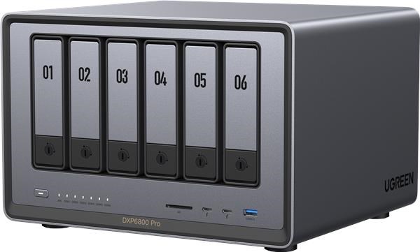 UGREEN NASync DXP6800 Pro (10C/ i5-1235U/ 4, 4GHz/ 8GBRAM/ 6xSATA/ 2xM.2/ 2x10GbE/ 1xPCIe/ 2xTB/ 2xUSB2.0/ 2xUSB3.2/ HDMI/ SD)0 