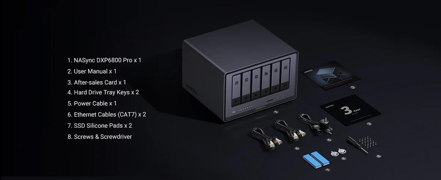 UGREEN NASync DXP6800 Pro (10C/ i5-1235U/ 4, 4GHz/ 8GBRAM/ 6xSATA/ 2xM.2/ 2x10GbE/ 1xPCIe/ 2xTB/ 2xUSB2.0/ 2xUSB3.2/ HDMI/ SD)8 