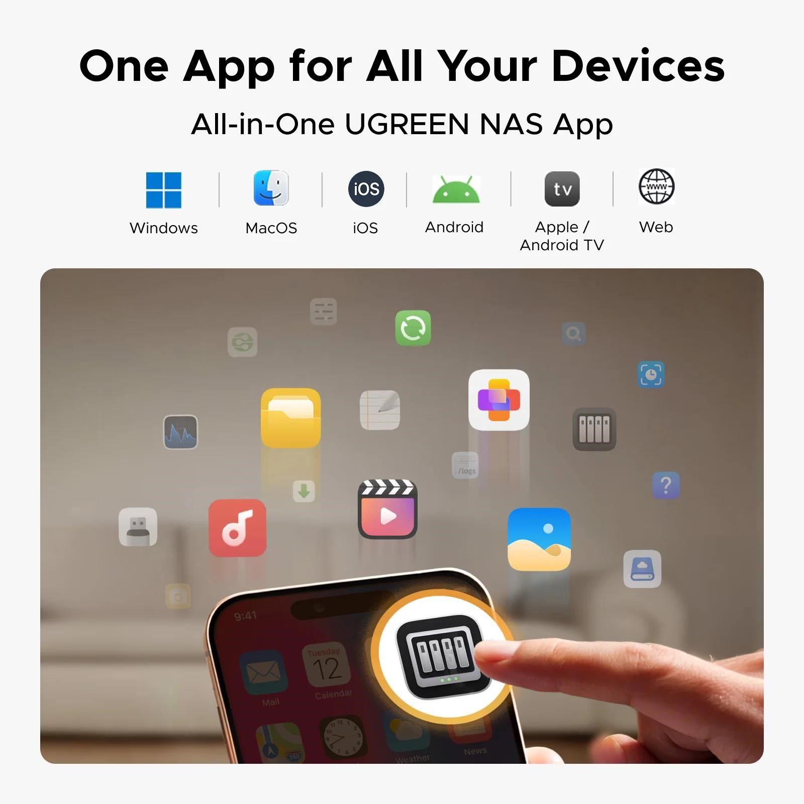 UGREEN NASync DH2300 (2x4C/ RockchipA76+A55/ 2, 2GHz/ 4GBRAM/ 2xSATA/ 1xGbE/ 2xUSB3.2/ 1xUSB-C/ HDMI)7 