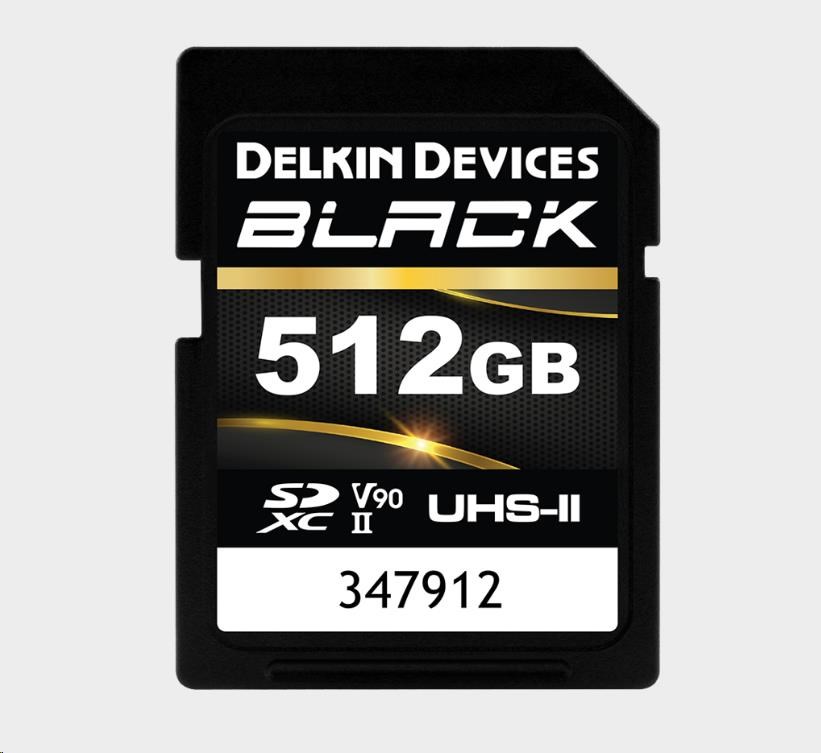 Delkin SDXC BLACK Rugged UHS-II R300/ W250 (V90) 512GB (new)0 