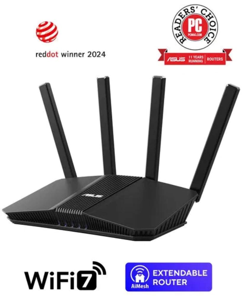 ASUS Router RT-BE58U V2,  IPv6,  WiFi 7,  1 GB RAM,  1x USB 3.2 Gen,  3600 Mb/ s0 