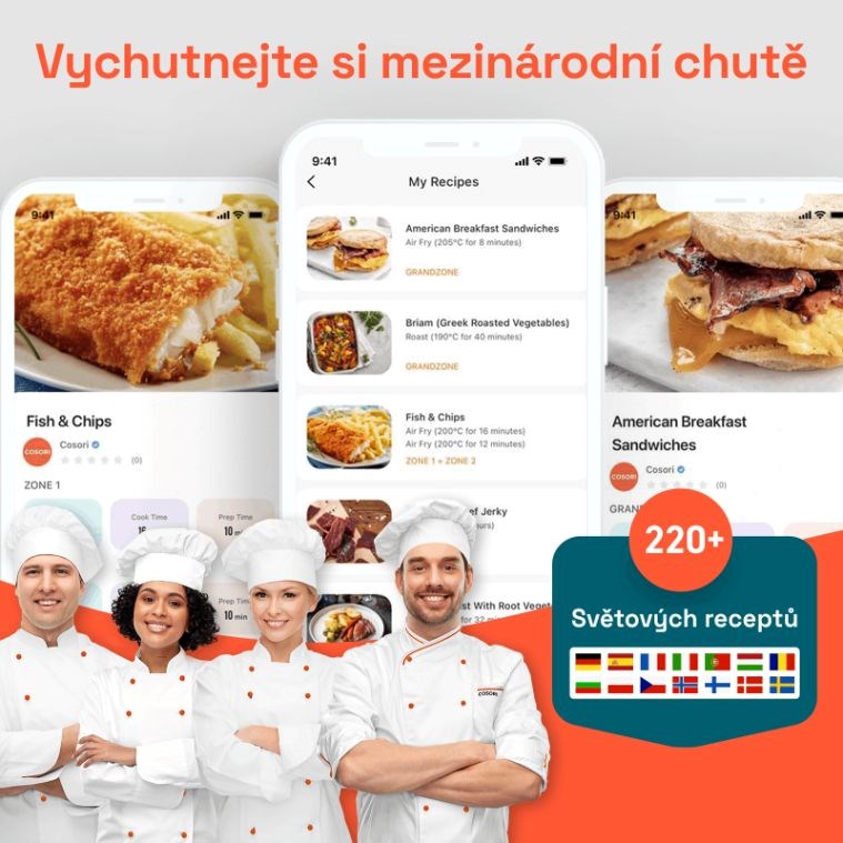 BAZAR - Cosori TF101S Dual blaze TwinFry 10l hozkovzdušná fritéza - bílá - Poškozený obal (Komplet)3 