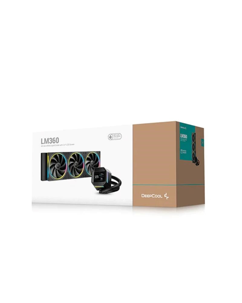 DEEPCOOL Vodní chladič LM360,  ARGB,  3x 120mm,  AM5,  LGA1851,  černá4 