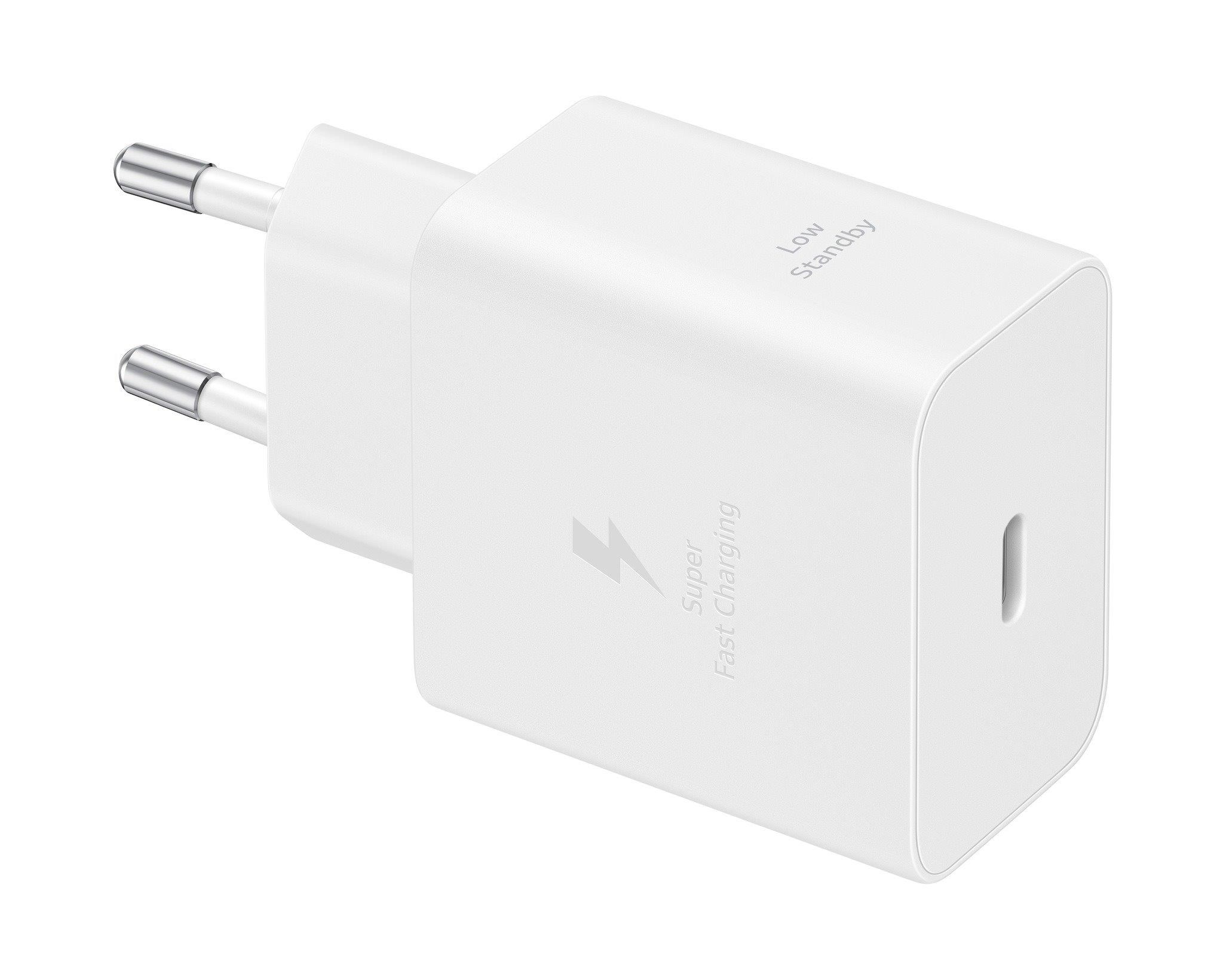 Samsung USB-C 45W Cestovní nabíječka + USB-C Datový Kabel White1 