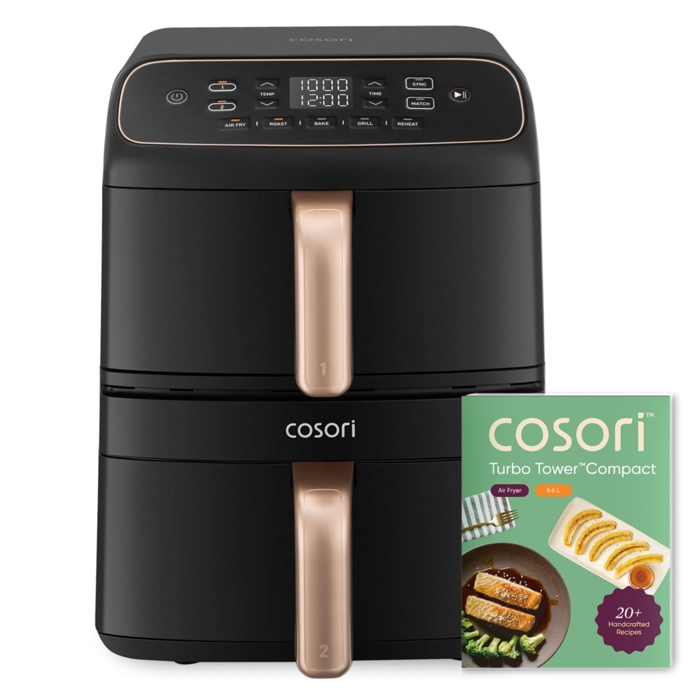 Cosori Turbo Tower Compact horkovzdušná fritéza 8, 6 L černá1 