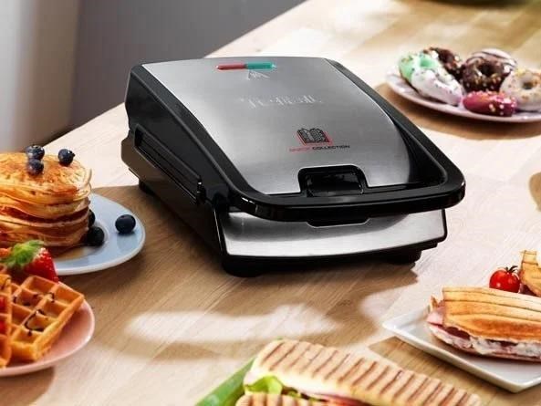 TEFAL SW854D16 Snack Collection 4v1 toustovač,  700 W,  vyměnitelné plotny,  indikátor připravenosti6 