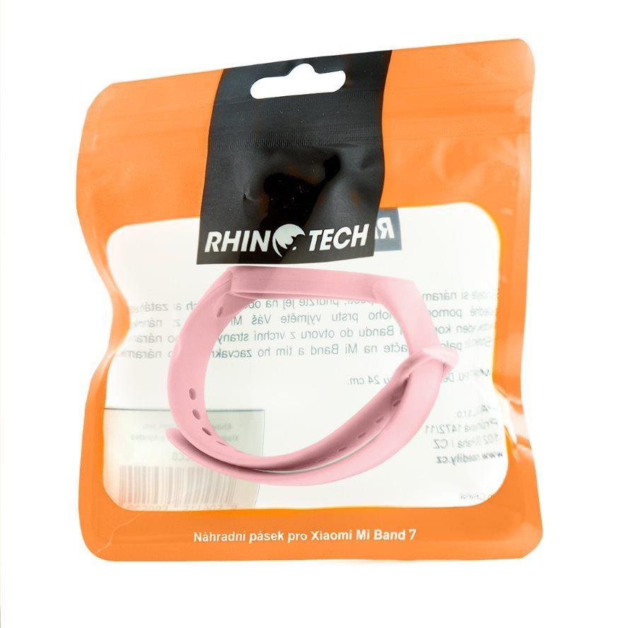 RhinoTech řemínek pro Xiaomi Mi Band 7,  světle růžová2 