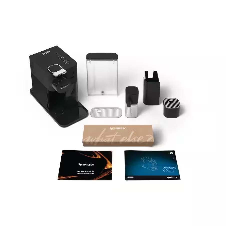 DeLonghi Nespresso Lattissima One EN 510.B,  1450 W,  19 bar,  na kapsle,  automatické vypnutí,  mléčný systém,  černý5 