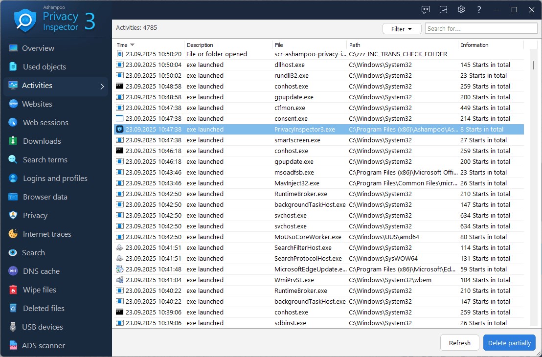 Ashampoo Privacy Inspector 36 