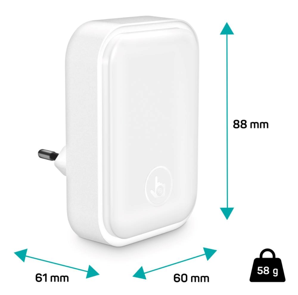 CONNECT IT Noční LED světlo Sparkle 1,  teplé světlo,  bílá5 