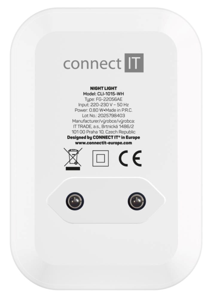 CONNECT IT Noční LED světlo Sparkle 1 Sensor,  teplé světlo,  bílá2 