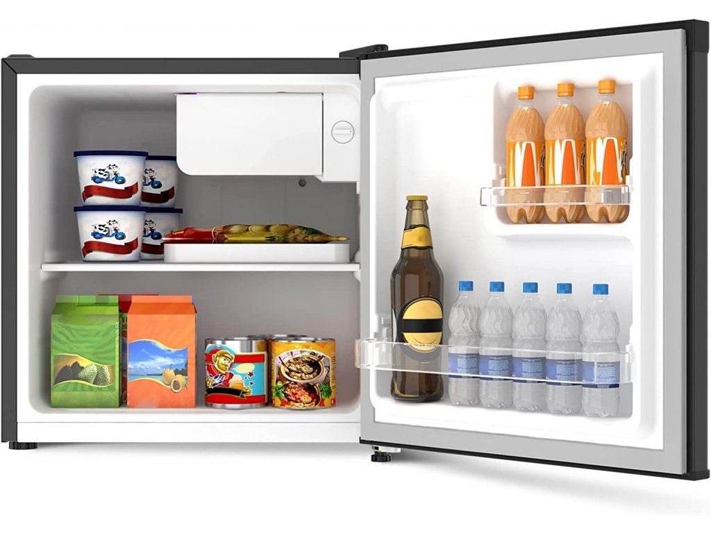 CHiQ CSD46D4D minibar,  46 litrů,  2 přihrádky,  0 °C až +10 °C,  35 dB3 