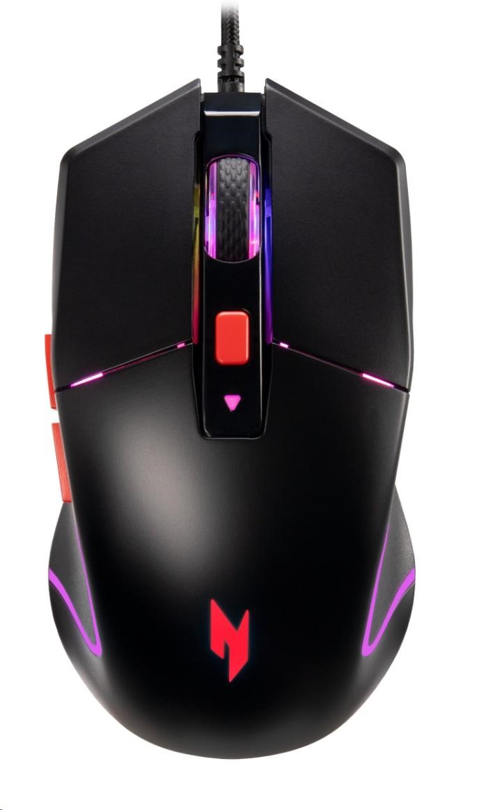 Acer Nitro NMW100/ Herná/ Optická/ Pre pravákov/ 7 200 DPI/ Drôtové USB-A/ Čierna