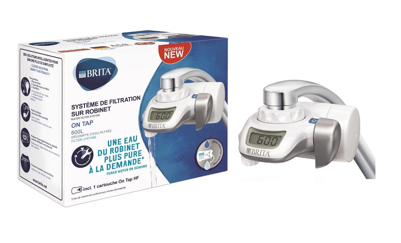Brita OnTap vodní filtrační systém,  kohoutkový filtr,  600 l,  měření spotřeby,  digitální displej,  3 nastavení2 