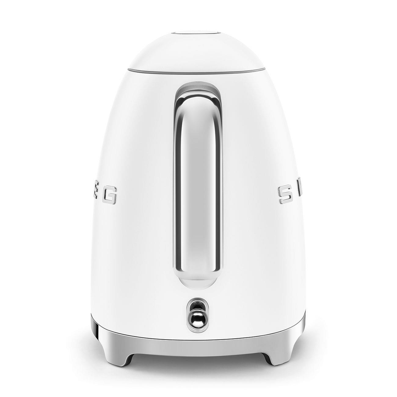 Smeg KLF03WHMEU,  rychlovarná konvice,  1, 7 l,  (7 šálků),  2400 W,  styl 50. let,  matná bílá5 