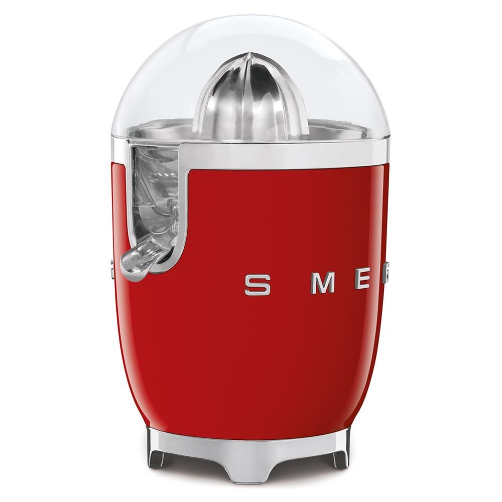 Smeg CJF11RDEU citrusový odšťavňovač,  70 W,  manuální tlak,  univerzální kužel z nerezové oceli,  červený1 