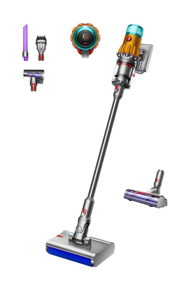 Dyson V12s Detect Slim Submarine akumulátorový vysavač,  tyčový,  mokré vytírání,  LCD displej,  HEPA filtrace1 