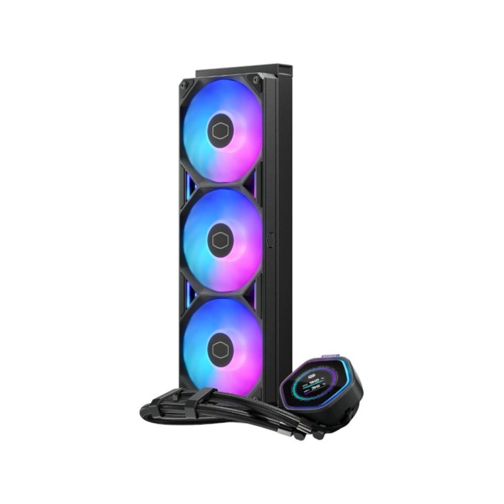 Cooler Master vodní chladič MasterLiquid Atmos II LCD 360,  3x120mm,  LGA1851,  AM5,  černá1 
