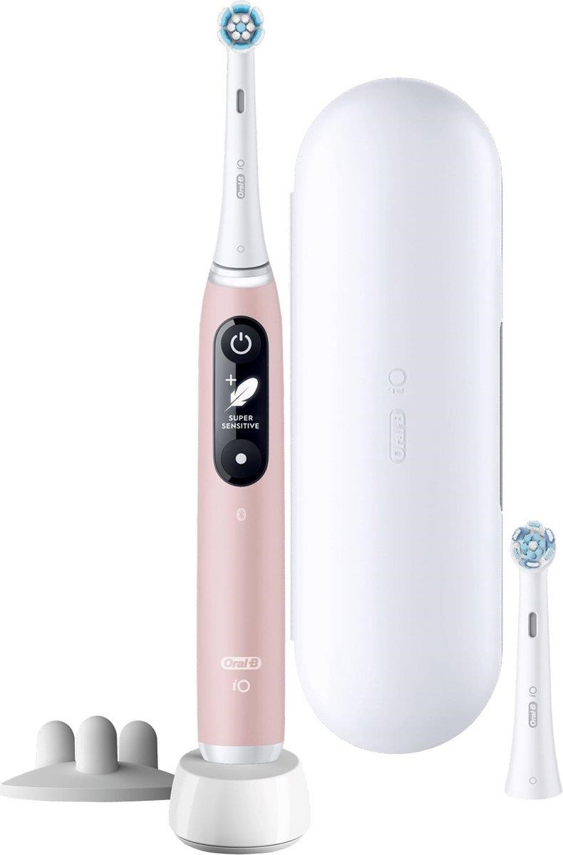 Oral-B iO Series 6s elektrický zubní kartáček,  časovač,  tlakový senzor,  5 programů,  aplikace Oral-B,  růžová0 