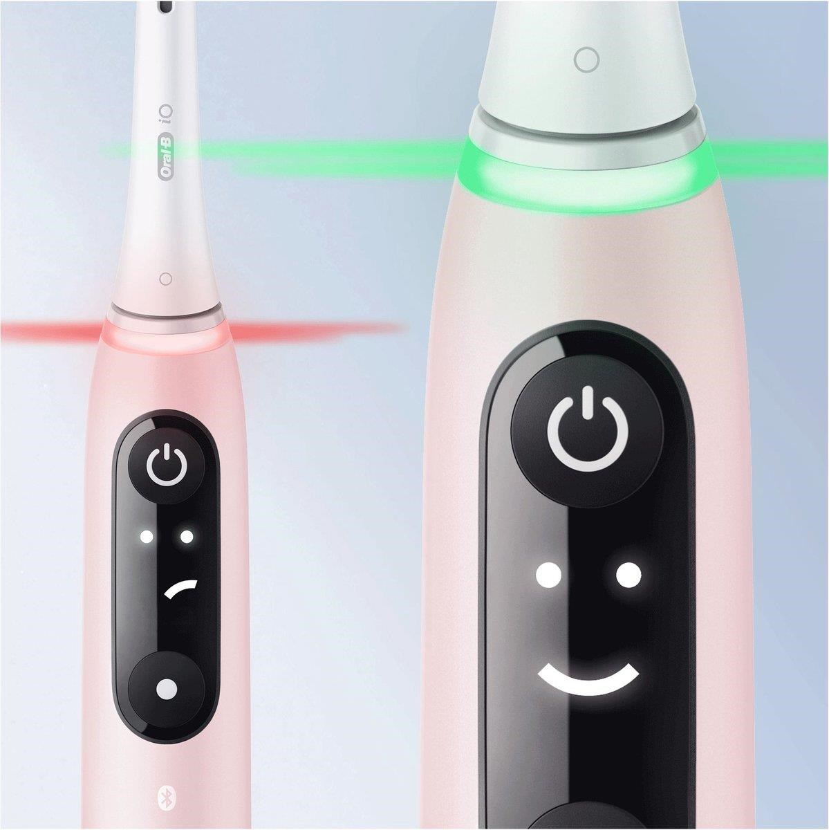 Oral-B iO Series 6s elektrický zubní kartáček,  časovač,  tlakový senzor,  5 programů,  aplikace Oral-B,  růžová3 