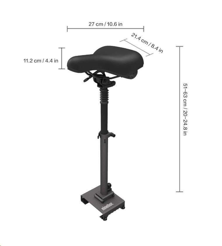 Skládací odpružené sedátko pro Xiaomi Scooter M365 /  Essential /  1S /  3 (Bulk)3 