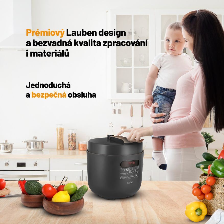 BAZAR - Lauben Electric Pressure Cooker 5000AT - Poškozený obal (Komplet)2 