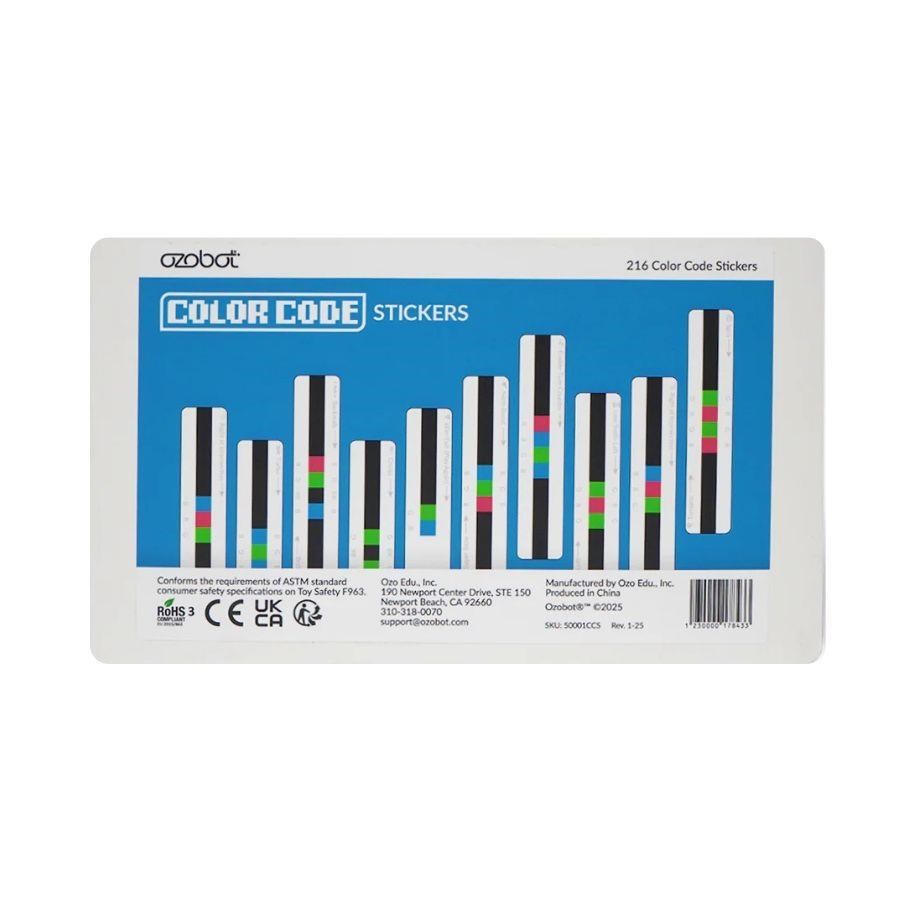 Ozobot samolepky s barevnými kódy0 