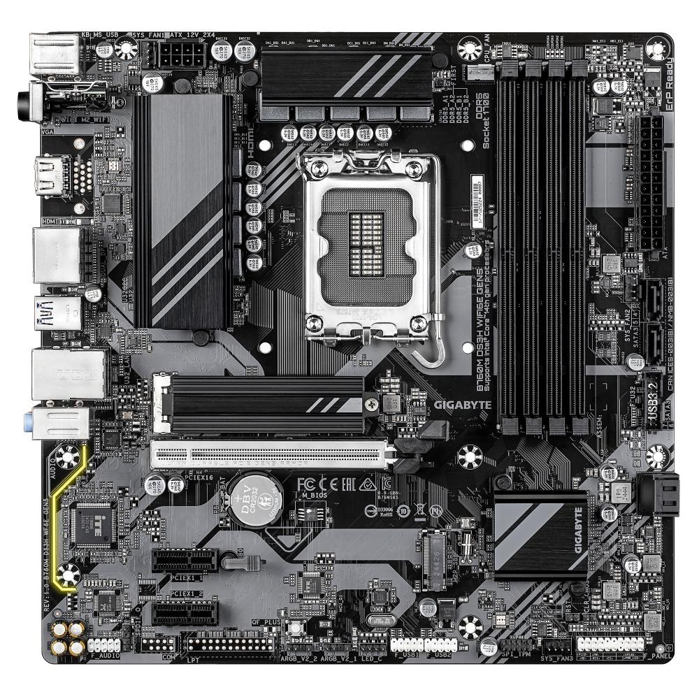 BAZAR - GIGABYTE MB Sc LGA1700 B760M DS3H WIFI6E GEN5,  Intel B760,  4xDDR5,  2xDP,  1xHDMI,  mATX - Po opravě (Komplet)1 