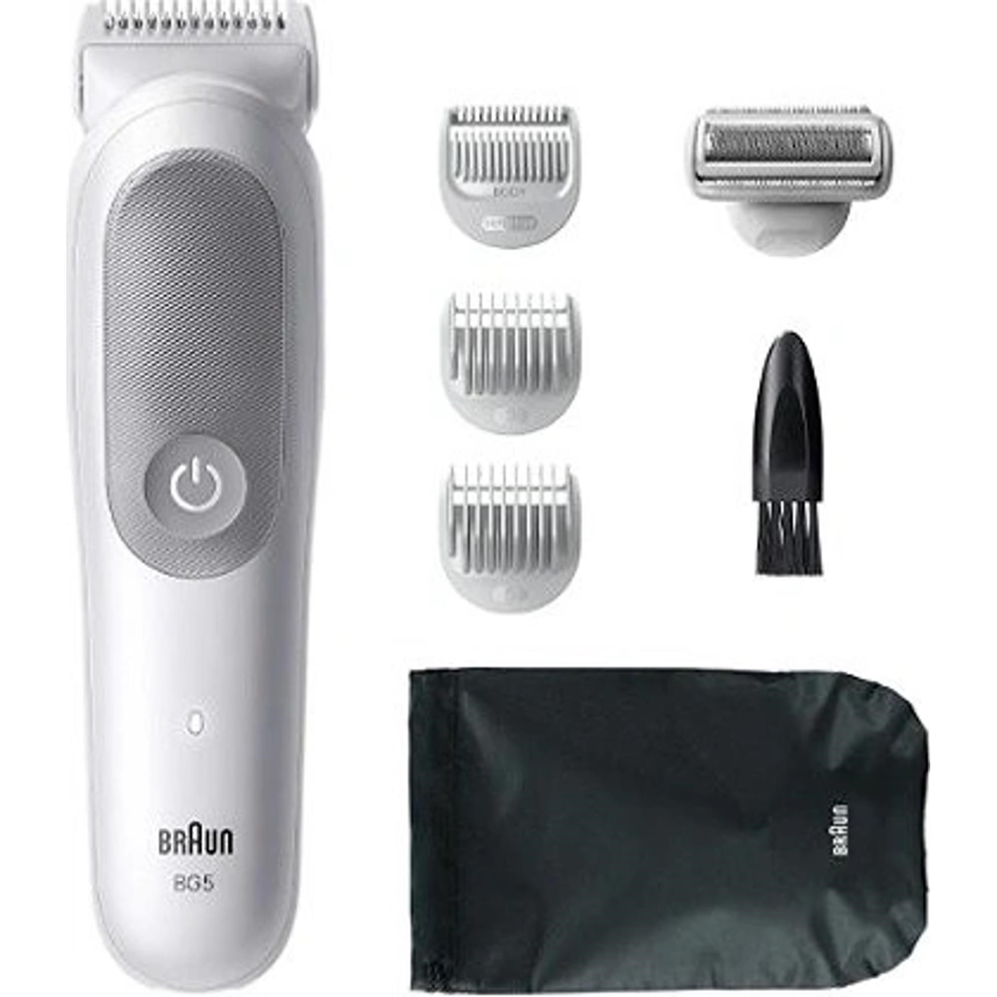 Braun BG5550 tělový zastřihovač,  SkinGuard pro citlivou pokožku,  100 min provozu,  100% vodotěsný,  nástavce0 