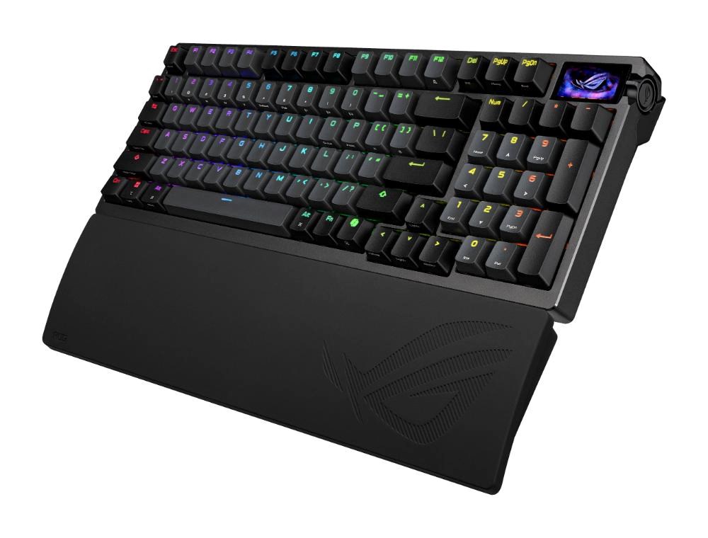 ASUS klávesnice ROG Azoth 96 HE,  Mechanická,  Bezdrátová,  BT,  RF 2.4GHz,  CZ/ SK,  černá5 