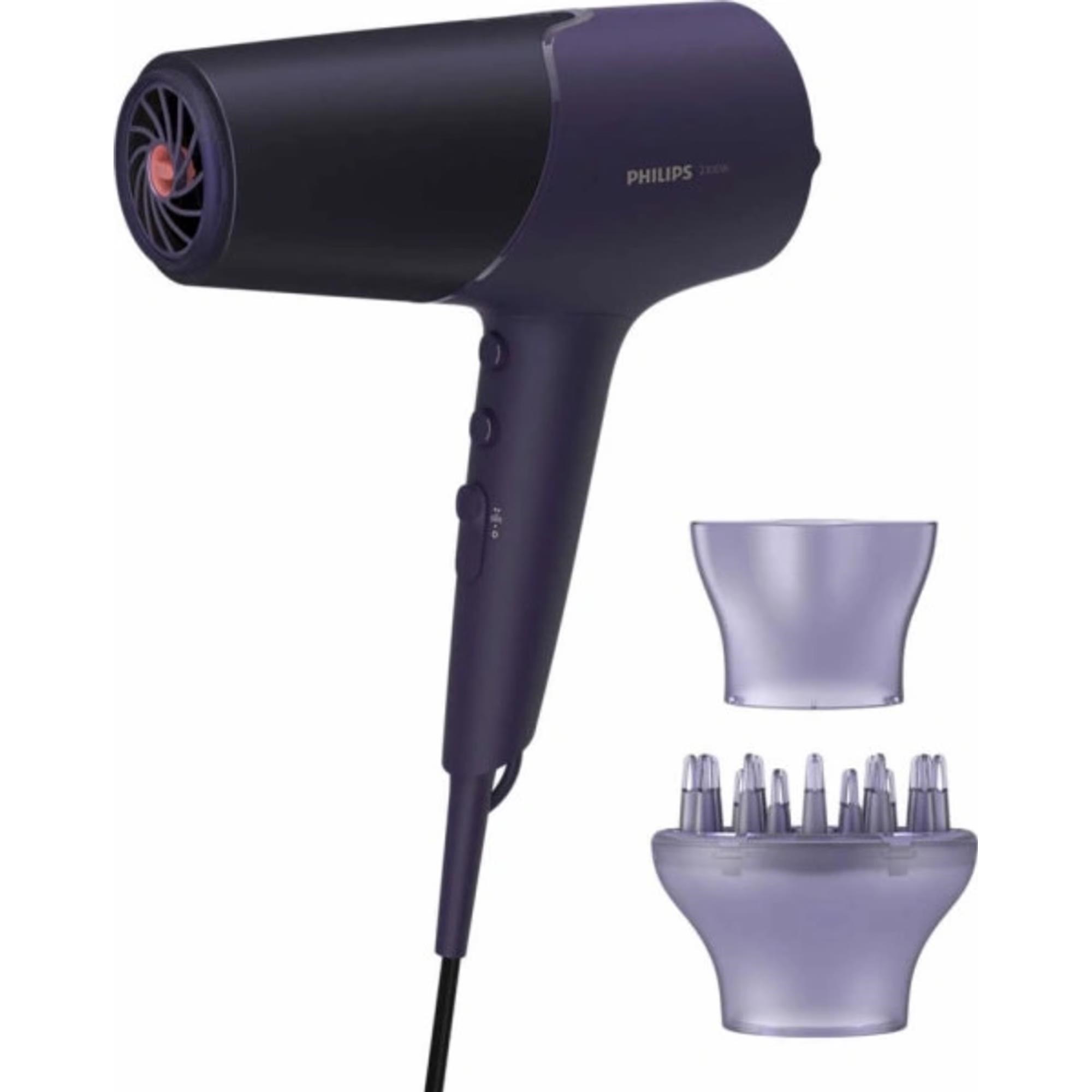 Philips Series 5000 BHD514/ 00 vysoušeč vlasů,  fialový,  2300 W,  ThermoShield,  ionizační péče,  6 nastavení,  Cool Shot0 