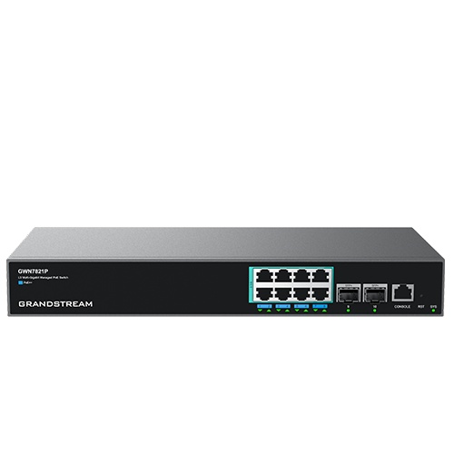 Grandstream GWN7821P managed network switch L3,  8x 2, 5GbE,  PoE0 