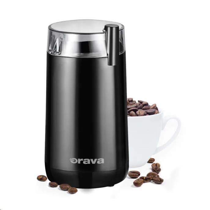 Orava KM-803 mlýnek na kávu,  180 W,  nůž z ušlechtilé oceli,  objem 45g,  bezpečnostní pojistka,  černá0 