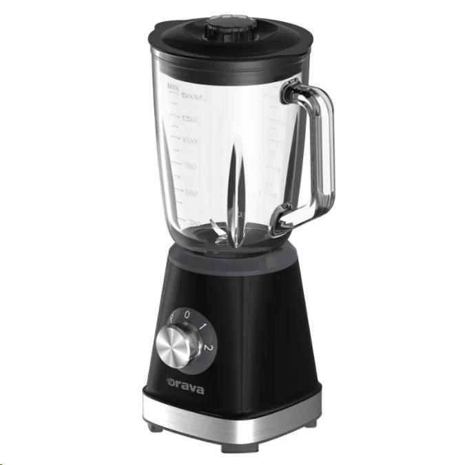 Orava Smoothie mixér,  500 W,  1, 5l skleněná nádoba,  nerezový 4-čepelový nůž,  2 rychlosti,  funkce Pulse0 