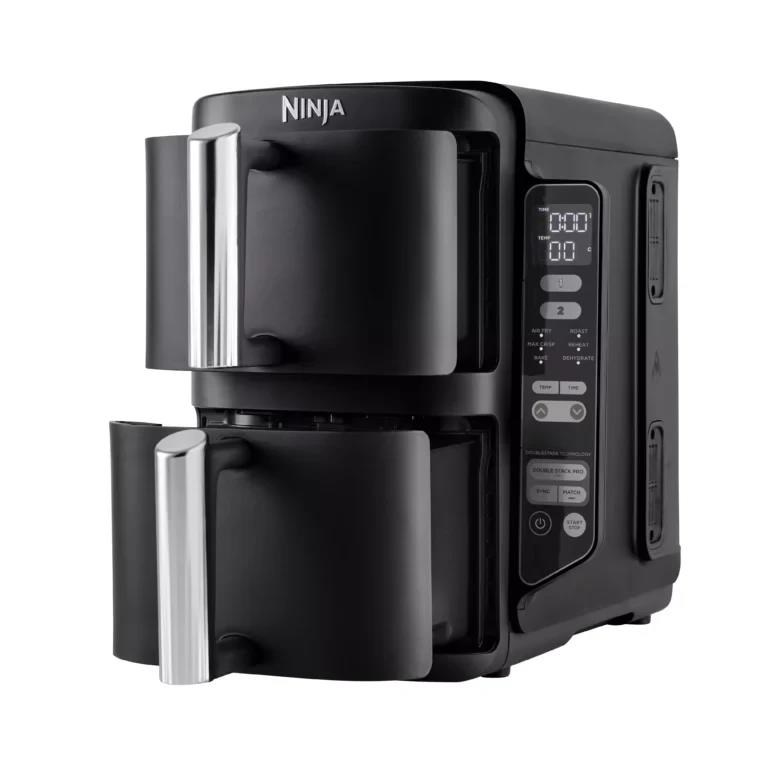 Ninja SL300EU Double Stack horkovzdušná fritéza,  7, 6l,  černá,  6 funkcí,  stohovatelné zásuvky,  nepřilnavé3 