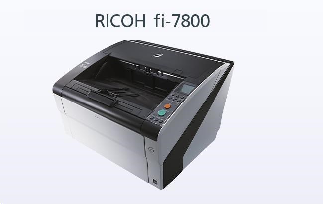RICOH skener Fi-7800 A3,  color,  duplex,  110ppm v barvě 300dpi,  USB 2.0,  ADF 500,  Z: 12M0 