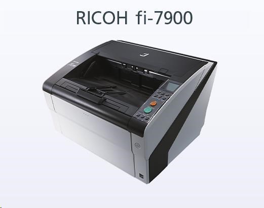 RICOH skener Fi-7900 A3,  color,  duplex,  140ppm v barvě 300dpi,  USB 2.0,  ADF 500,  Z: 12M0 
