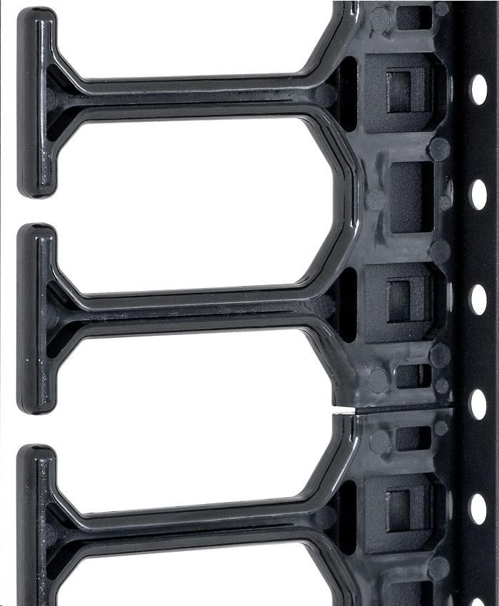 TRITON vertikální vyvazovací panel 22U,  jednořadý,  pro rozvaděče šířky 600/ 800mm z řady RMA,  RZA,  RDA,  RTA,  RYA,  černý1 