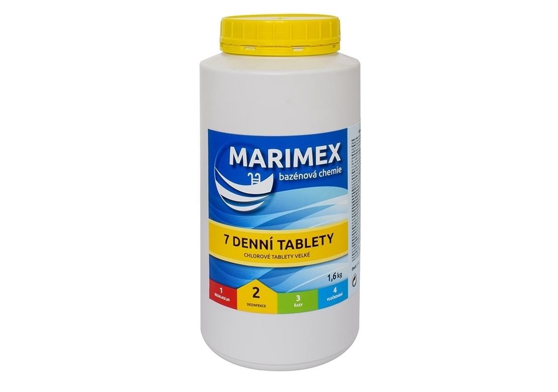 Marimex 7 Denní tablety 1, 6 kg - bazénová chemie - DEZINFEKCE1 