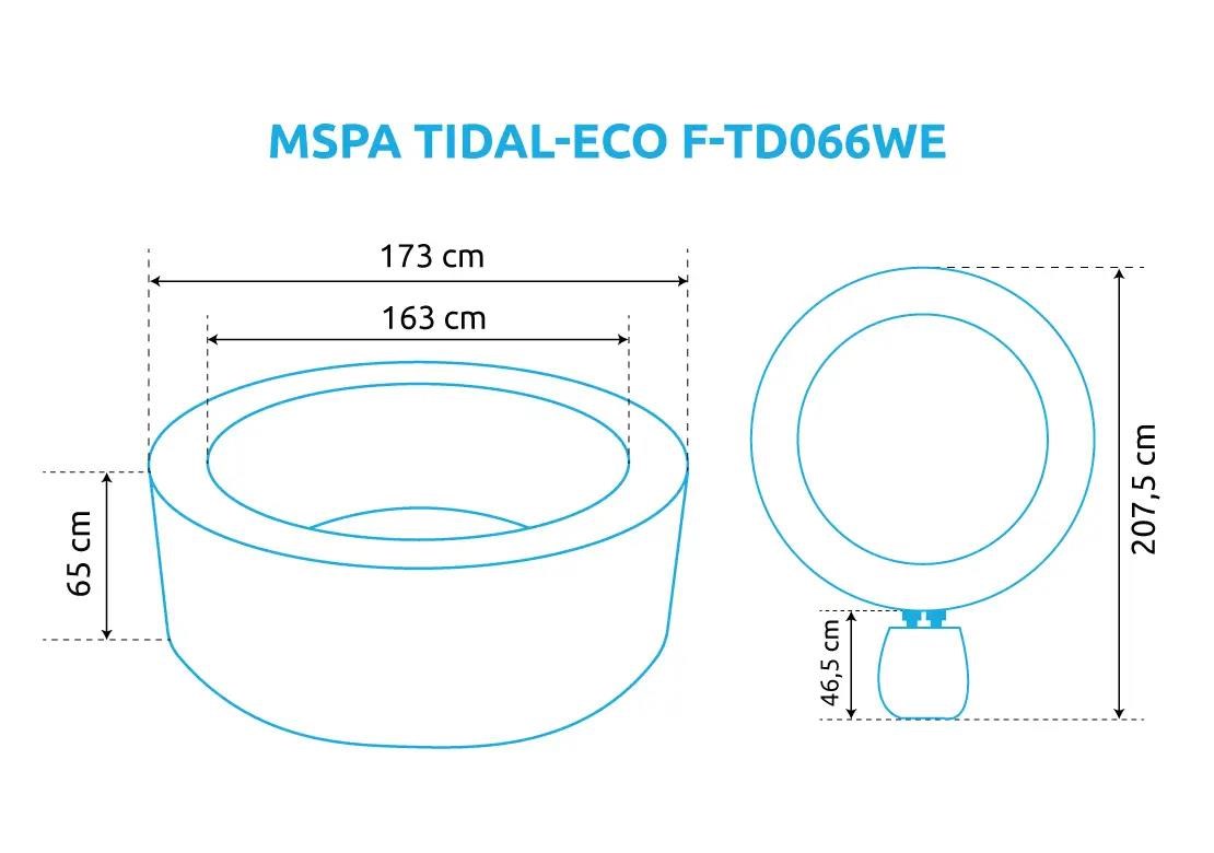 Marimex bazén vířivý MSPA Tidal ECO F-TD066WE3 