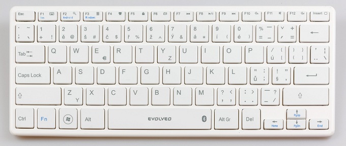 BAZAR - EVOLVEO WK29W Bluetooth klávesnice - Po opravě (Komplet)0 