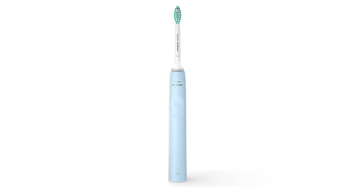 Philips Sonicare 2100 HX3651/ 12 sonický zubní kartáček,  světle modrý,  SmarTimer,  QuadPacer,  14denní výdrž0 